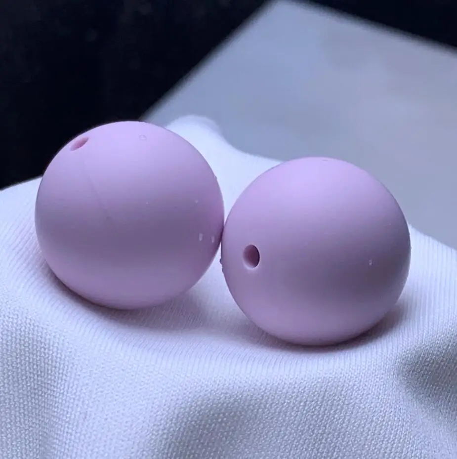 light purple 12 мм 10 шт. силиконовые бусины пищевой силиконовый для детей для прорезывания зубов продукты жевательные соски цепи бусы-клипсы Детские трофеи - Цвет: light purple