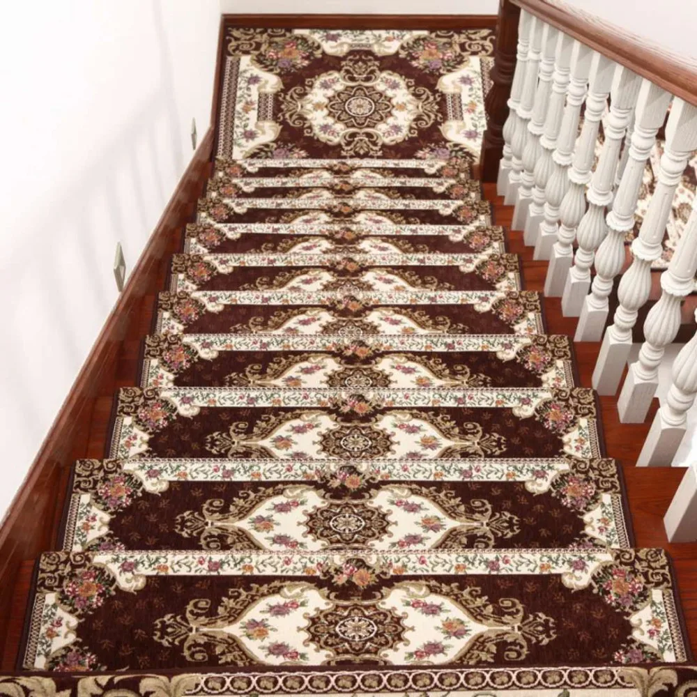 Wellyu Upscale European Dornier stair tread mats glue-free Self-adhesive non-slip footrest corridor Living room Bedroom carpets