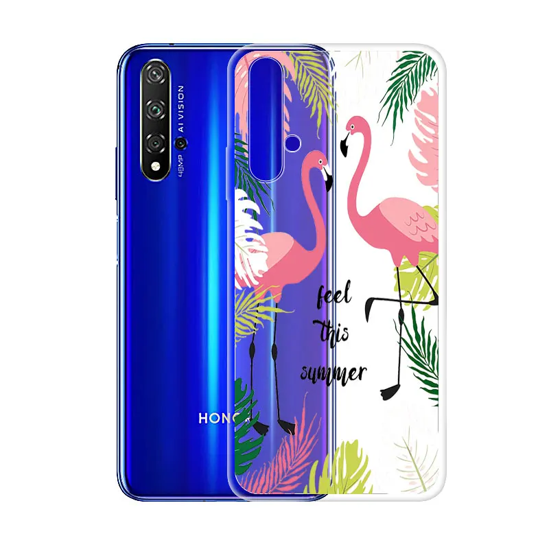 Чехол для Huawei Honor 20 чехол телефона мягкий силиконовый с принтом защитная задняя