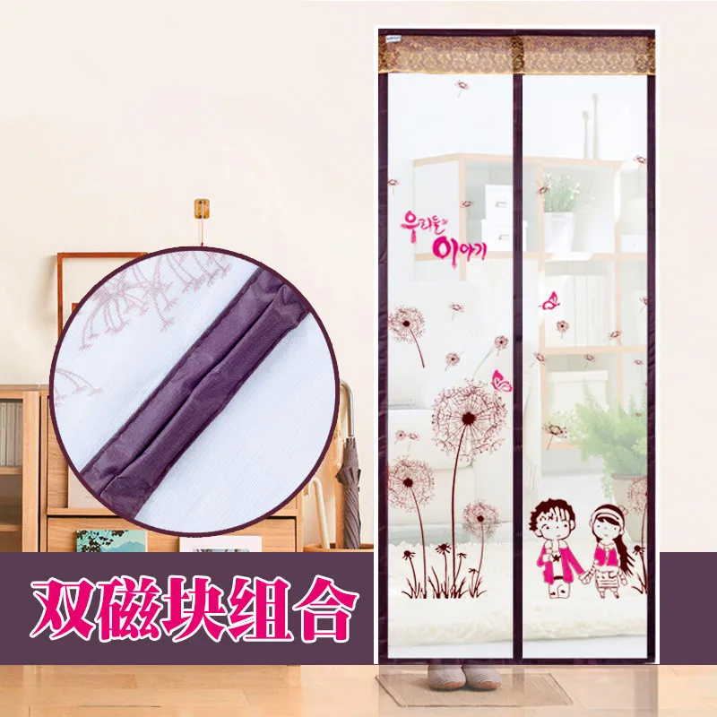 1Pcs Durable Summer magnetic soft gauze mesh Prevent Mosquito Kitchen Window bedroom Magnetic Curtains tulle window door screen | Дом и сад