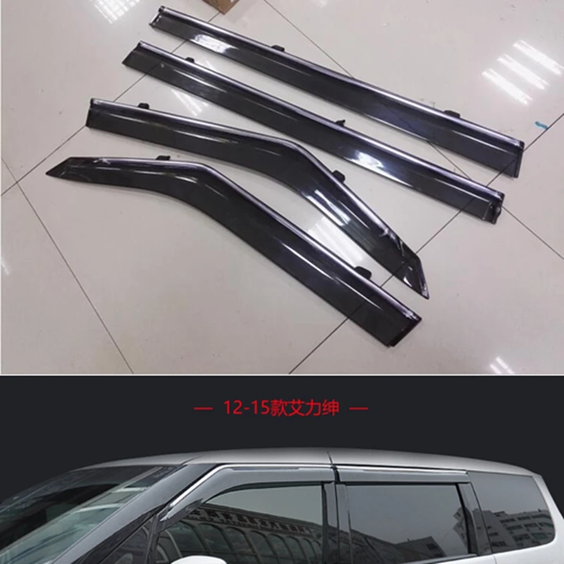 4 шт. защитные козырьки от солнца и дождя для Honda ELYSION 2012 2013 2015|guard window|rain window guardswindow