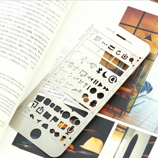 Креативный телефон 6/6s Plus веб UI вырезные трафареты для рисования металлическая