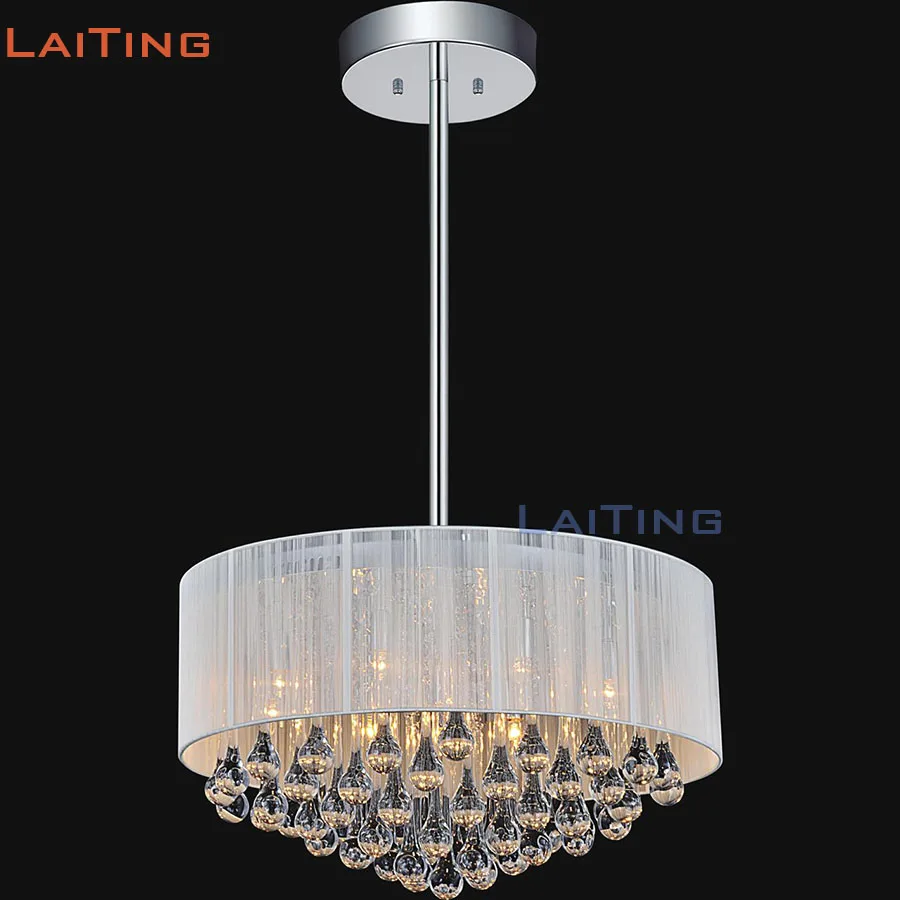 Laiting Lighting Dia 55 см Американская деревенская круглая хрустальная люстра