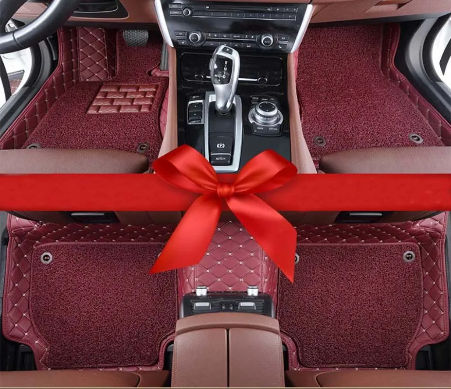 Двухслойные автомобильные коврики AA для Volvo C30 S40 S60L V40 V60 XC60 XC90 Стайлинг автомобиля