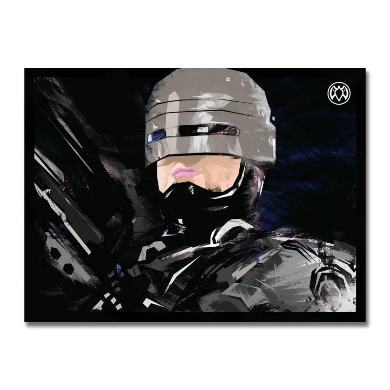 Художественный плакат из шелка или холста RoboCop популярный кинопостер 13x8 24x32 дюйма