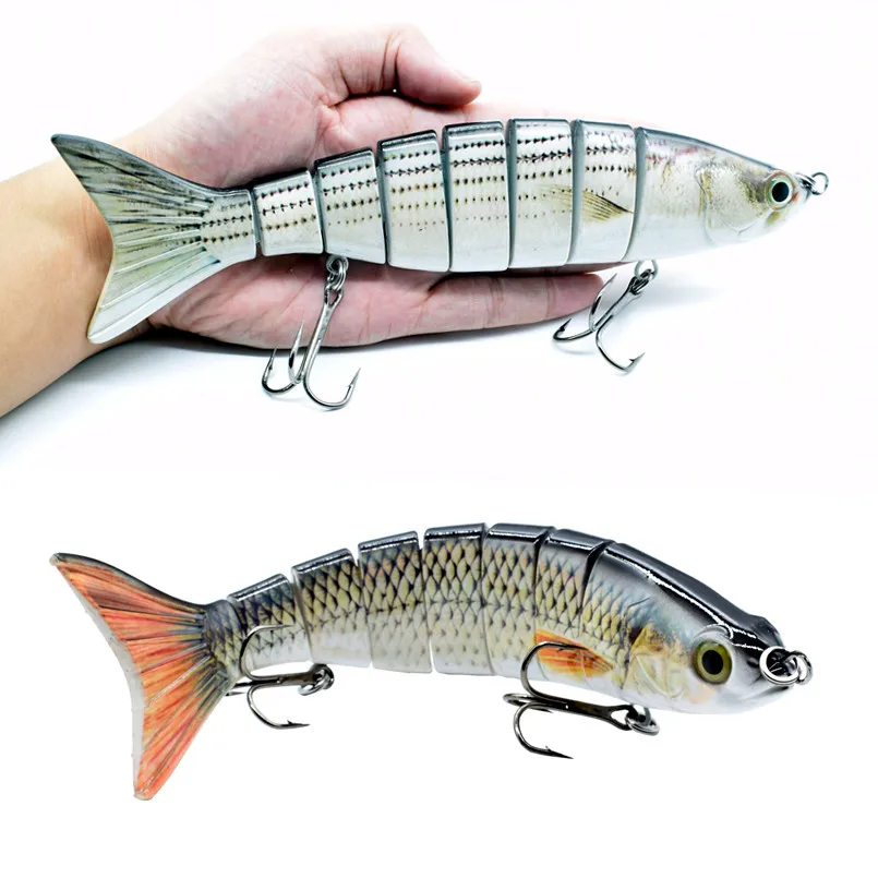 8 секционная 10 дюймовая приманка для рыбной ловли свимбейт блесна жесткая