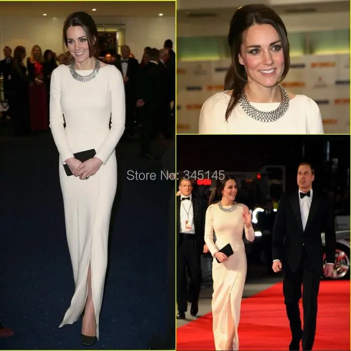 Kate Middleton 2017 вечерние платья от Jenny Packham знаменитостей красная ковровая дорожка