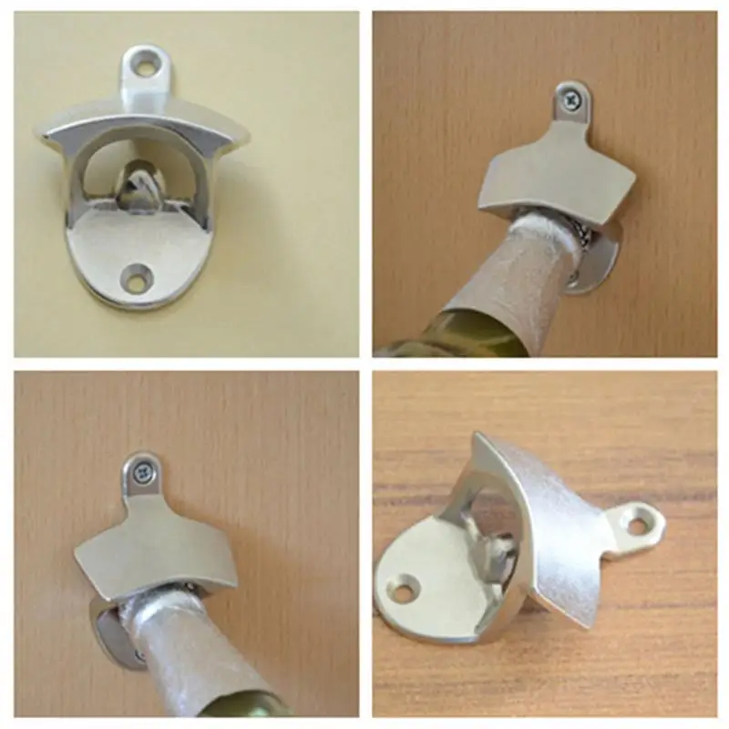 Hot Sale Kitchen Tool Convenient Stainless Steel Wall Mount Bar Beer Soda Glass Cap Bottle Opener | Дом и сад