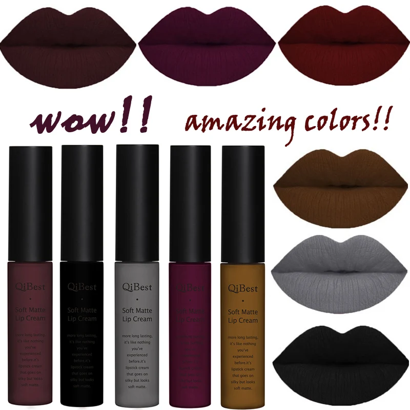 Брендовый красота губ макияж водостойкий блеск для матовый блесек помада