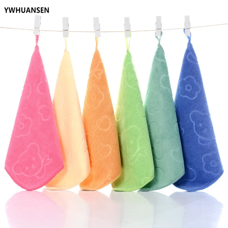 YWHUANSEN 25*25 см полотенце из микрофибры для малышей мягкие и удобные детские