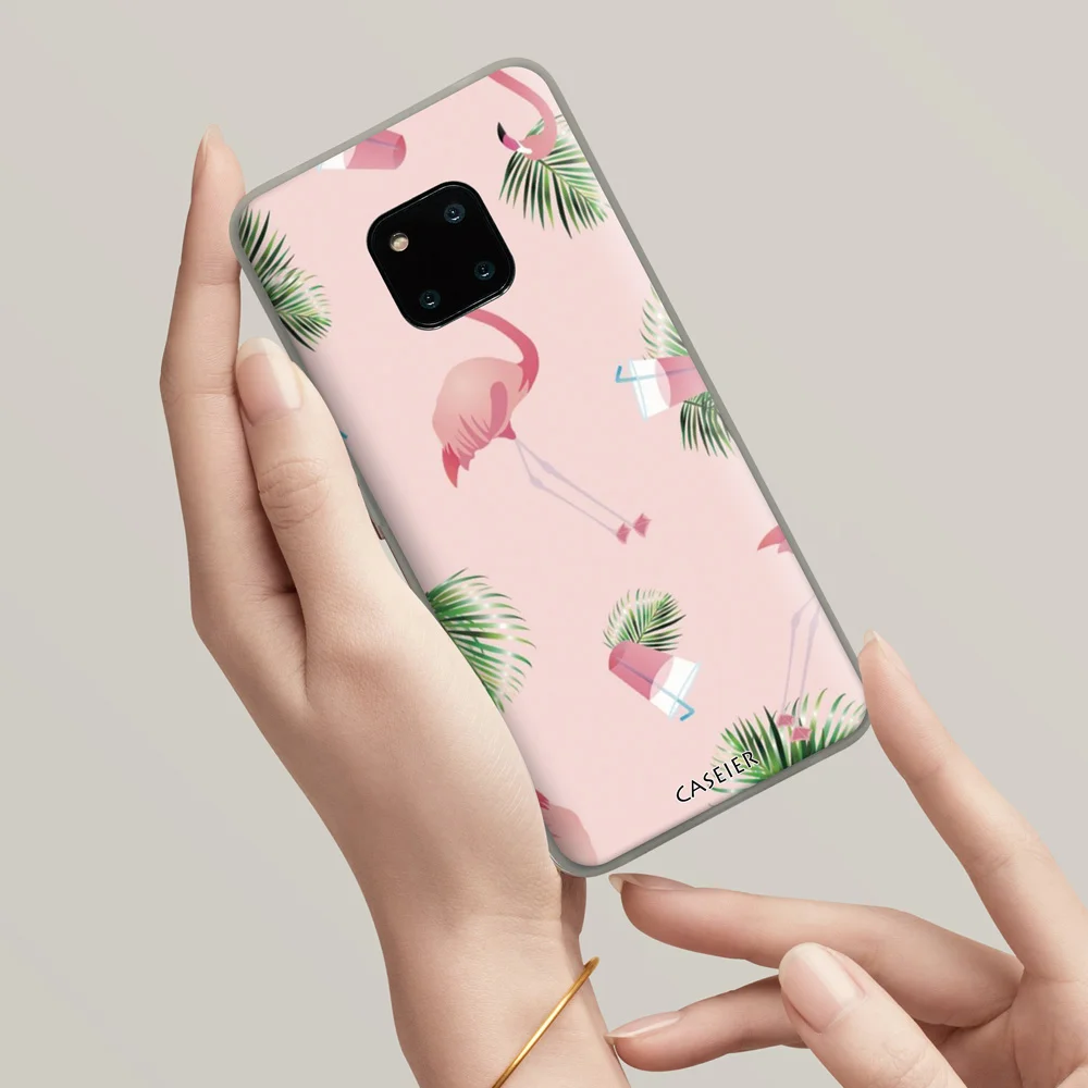 Чехол CASEIER с рисунком фламинго для Huawei Mate 20 10 Lite P8 P9 P10 P20 P30 Pro чехол телефона P Smart Plus