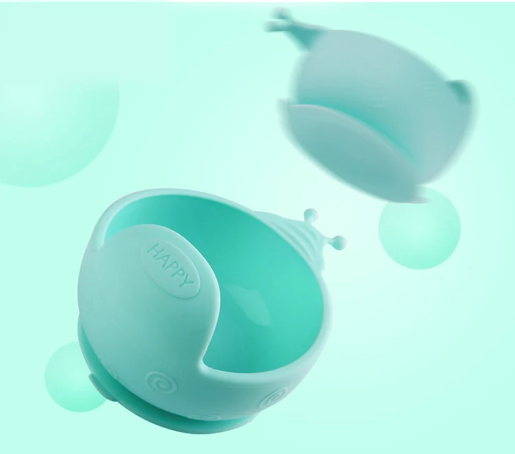 Green Детская силиконовая присоска BPA БЕСПЛАТНО Младенческая посуда обучение ужин Отопление еда Дополнение пластина для ребенка - Цвет: Green