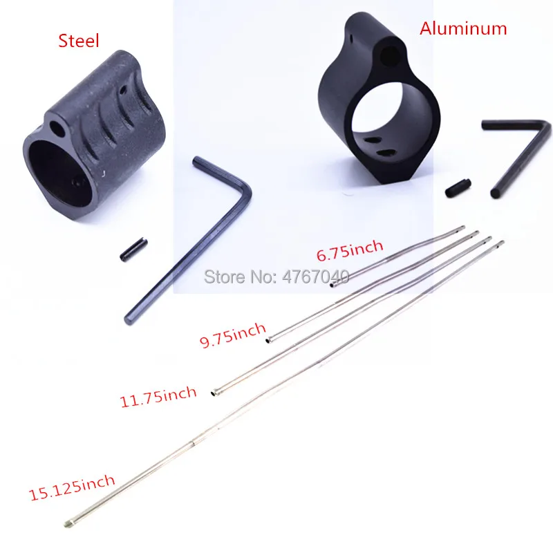 Сталь алюминиевая газовая муфта Тактический 0,75 дюймов Dia fit M4/AR15 газовый блок микро винтовка газовый блок штифт принадлежности для охоты