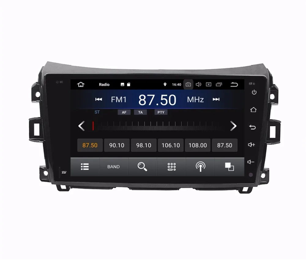 1024*600 9 &quotчетырехъядерный Android 8 1 автомобильный аудио dvd плеер для Nissan Navara 2016