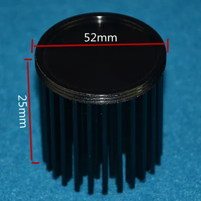 5 шт. DIY светодиодный радиатор A1070 чистый алюминий D52* H25mm радиатор для 3 Вт-20 Вт светодиодный чип Cob кулер охлаждения