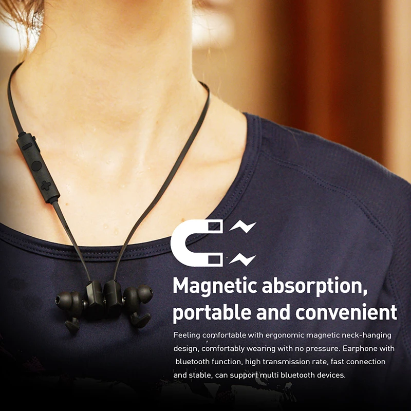 Plextone BX338 беспроводные наушники Bluetooth IPX5 водонепроницаемые стерео с микрофоном