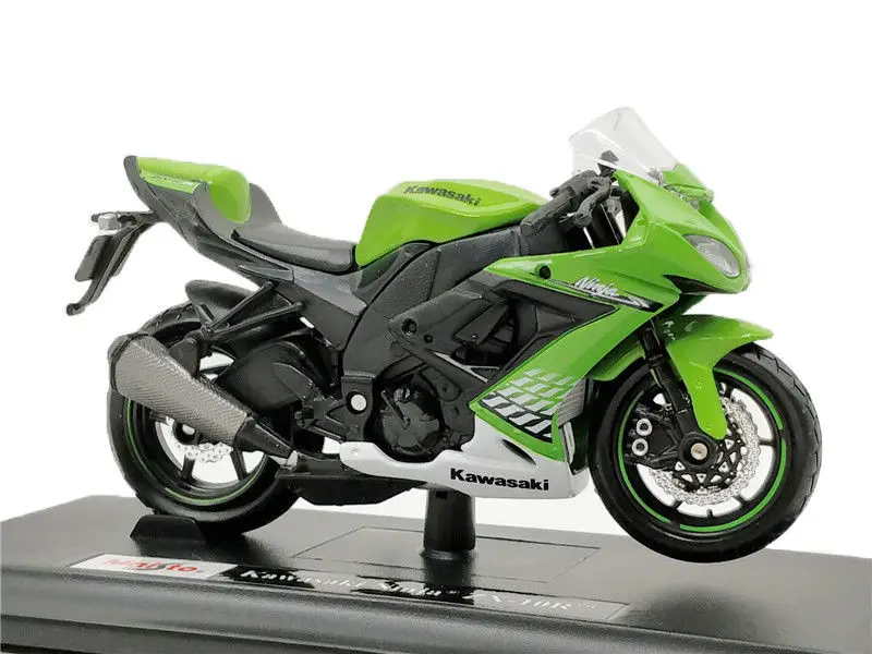 Maisto 1:18 Kawasaki ZX 10R Мотоцикл Велосипед литье под давлением модель игрушки Новый в