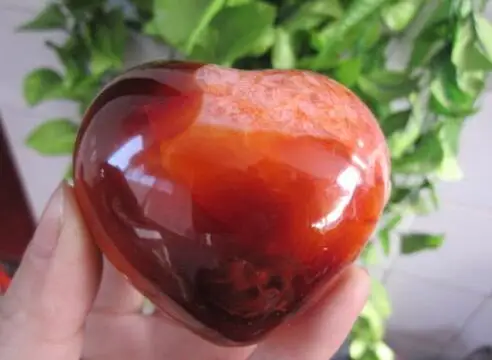 Топ! Натуральное красивое полировочное красное ониксовое сердце 242 г|heart heart|heart