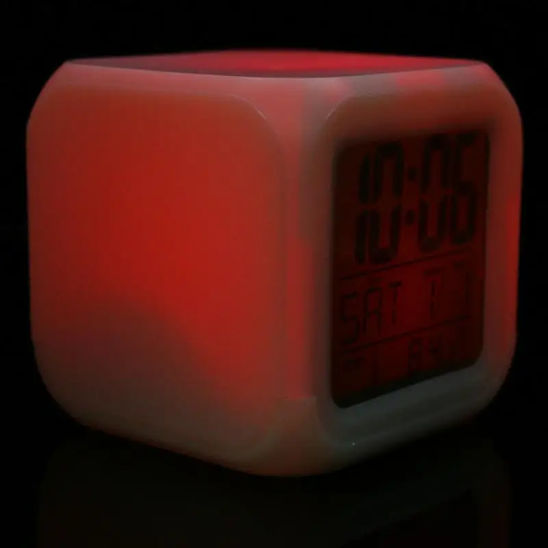 Красочные Изменение Цвета Будильник Творческий Дом Моды Световой Будильник|color