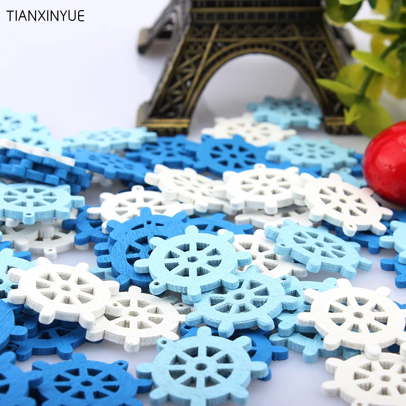 Деревянные декоративные пуговицы TIANXINYUE с подвеской в виде копьев лодки|buttons