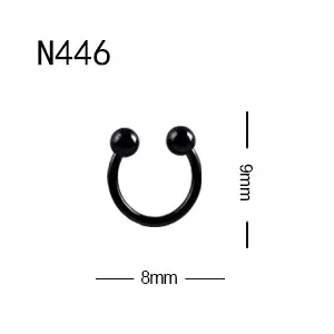 N446 10 шт./лот, модная ручная дрель для ногтей, аксессуар для ногтей, металлическая стрела, заклепки, украшение, перфорированный дизайн, дизайн ногтей, панк-шипы, шпильки - Цвет: N446