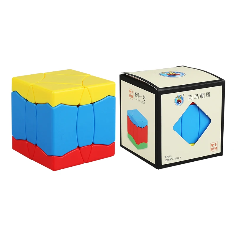 Shengshou BaiNiaoChaoFeng 5 7 см 3x3 Sengso сто птиц в форме феникса красочный куб пазл 3x3x3