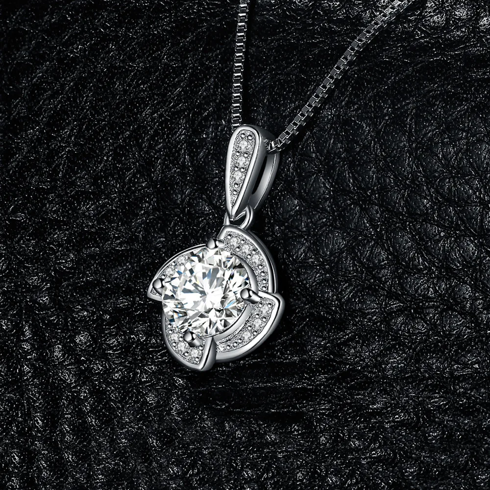 Ювелирные изделия цветок ветряная мельница 2.3ct кубический цирконий кулон 925