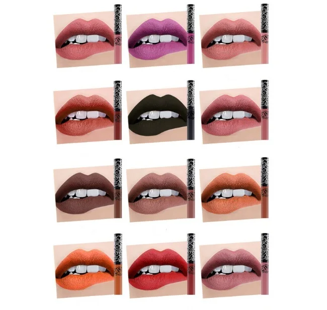 

15PCS/LOT Dragon Lipgloss Liquid Matte Lip Gloss Velvety Lipstick Waterproof Lip Tint Full & rich Sexy Lip Makeup Cosmetic