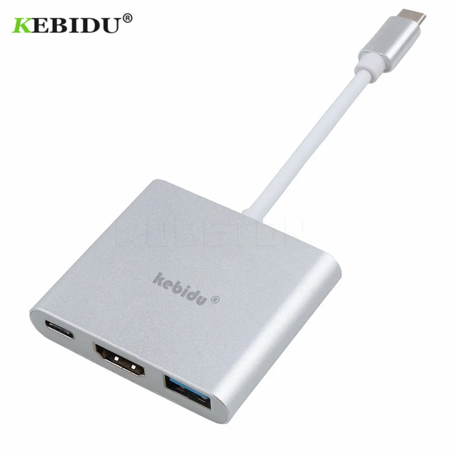 Тип C на HDMI-совместимость с USB 3 0 зарядный адаптер конвертер USB-C 1 Hub для Mac MacBook Air Pro