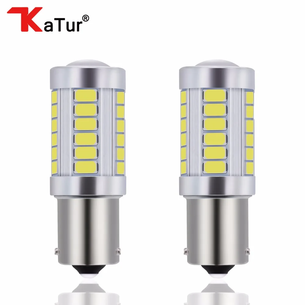 Katur 2x1156 BAU15S PY21W 7507 светодиодные лампы для автомобилей указатели поворота 6000K белый