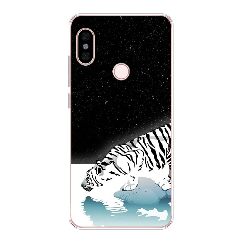 Модный чехол из ТПУ с изображением Пантеры и Тигра леопарда для телефона redmi4A 4X 5 5a