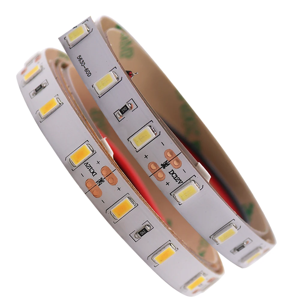 Epistar SMD 5630 Светодиодный светильник 5 м 60 светодиодов 90 120 светодиодов/м