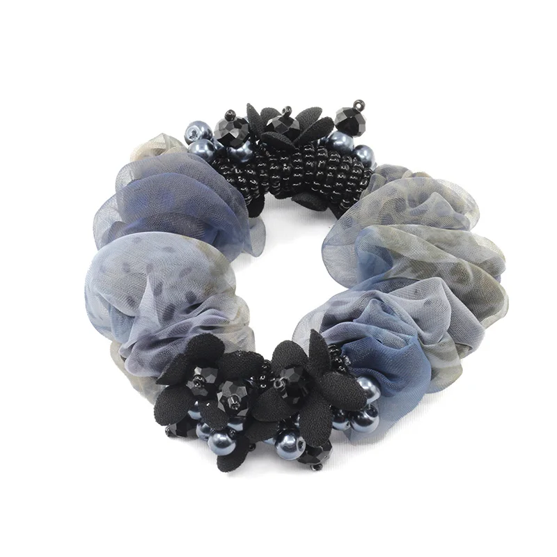 1 шт. ручной работы с цветочным принтом повязка для волос супер эластичные