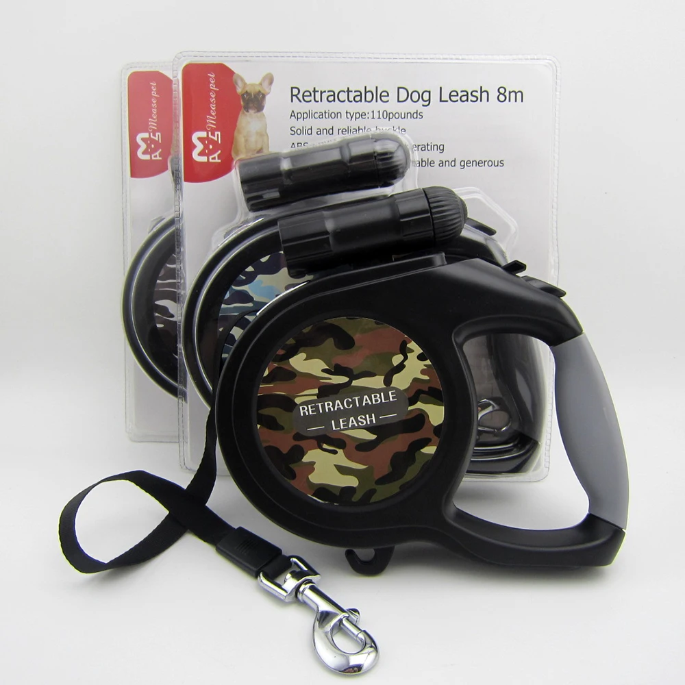 Поводок для собак пятого поколения, 8 м, Выдвижной Поводок для больших и средних собак с 9 светодиодными фонариками, 190 кг Поводок для собак пятого поколения, 8 м, Выдвижной Поводок для больших и средних собак с 9 светодиодными фонариками, 190 кг