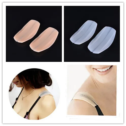 

1 Pair Soft Silicone Bra Strap Holder Cushions Bra Pads Cushions Relief Pain Non-Slip Shoulder Strap Cushions Pads Holder New