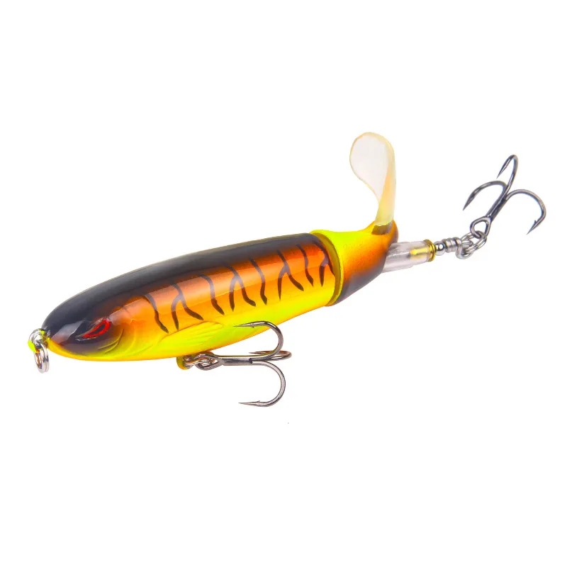 Горгоны 100 мм 14 г Лидер продаж рыба Topwater вращающийся мягкий хвост приманка для