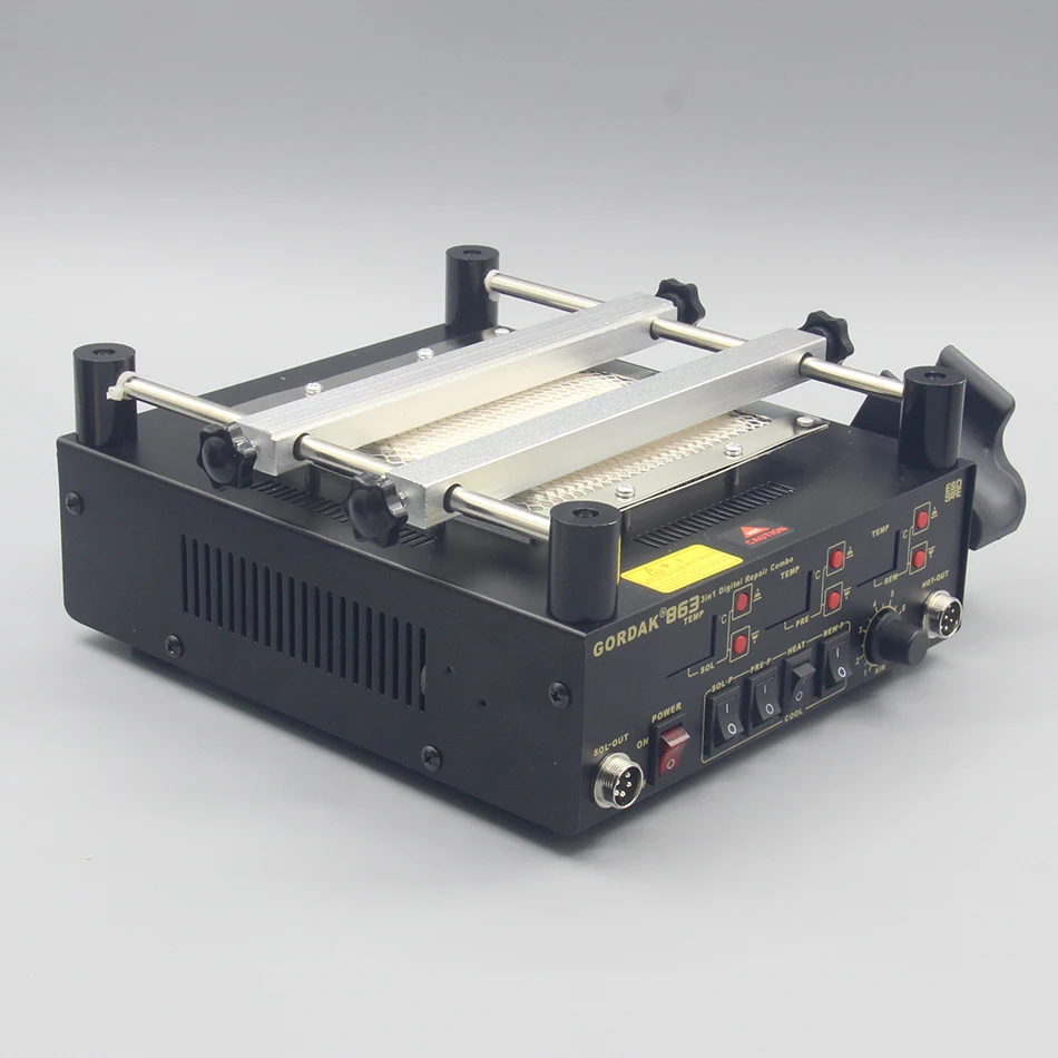 GORDAK 853 Высокая мощность ESD BGA паяльная станция PCB предварительного нагрева и распайки ИК станция предварительного нагрева