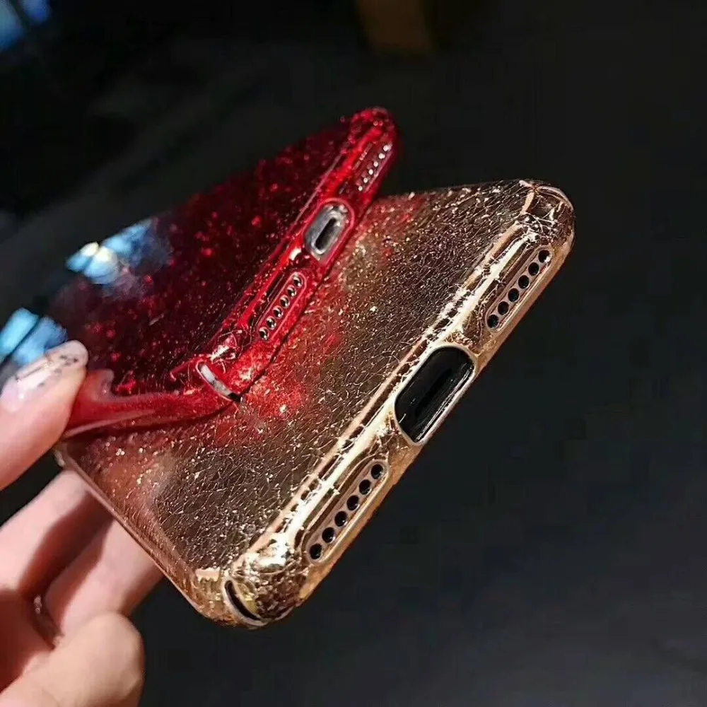 Блестящий зеркальный чехол для iphone X жесткий из поликарбоната 7 8 Plus 6 6S телефона |