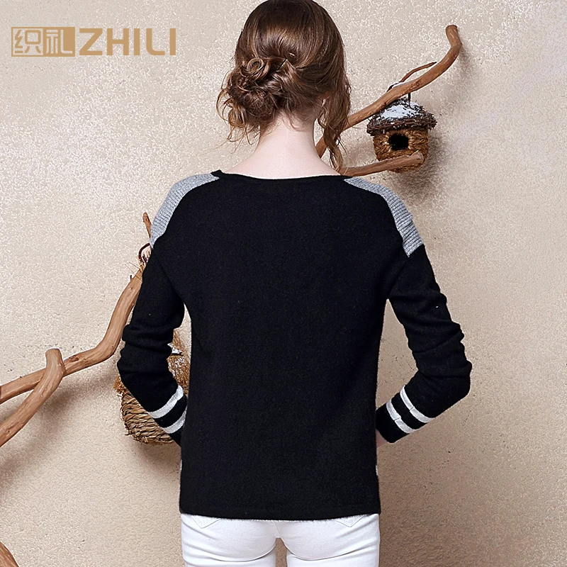 100% Pure Cashmere Sweaters Women Winter Warm Pullovers 2017 New Hot Sale O-neck Sweater Standard Pullover for girls | Женская одежда