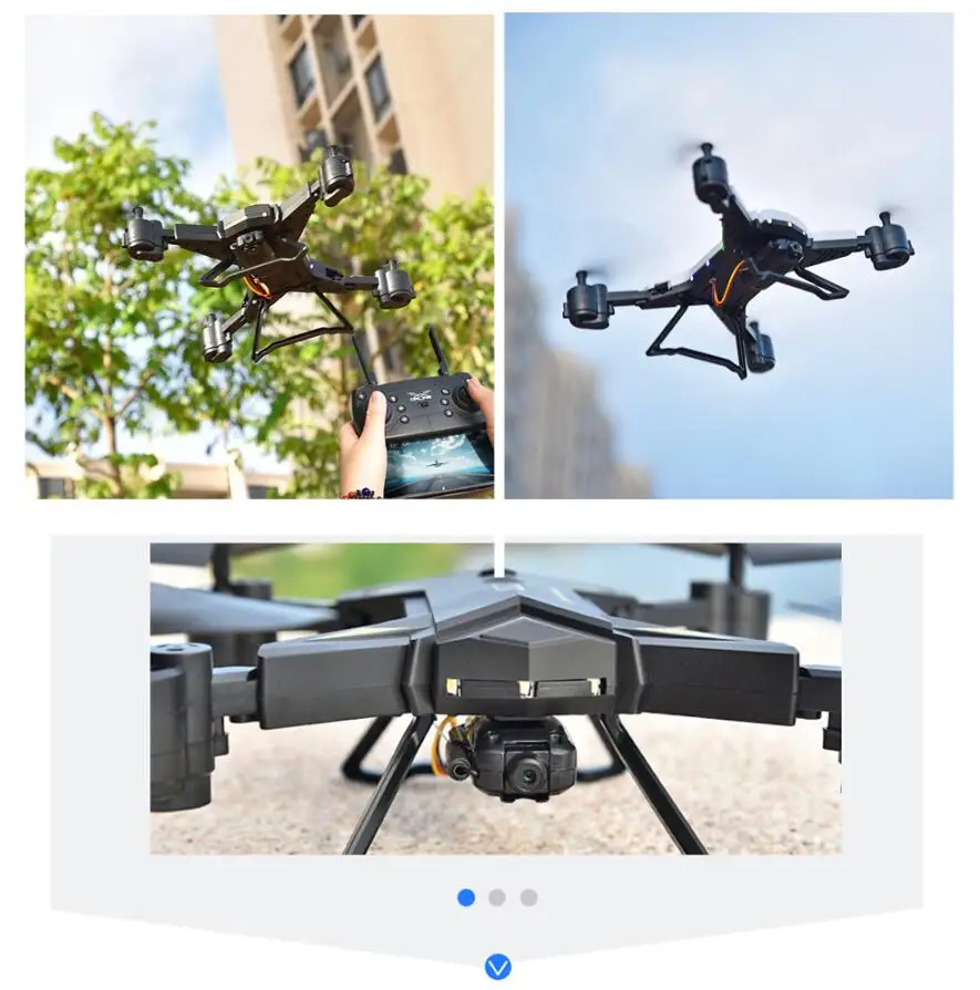 Радиоуправляемый вертолет KY601S Дрон с 1080 P wifi камерой FPV складной квадрокоптер