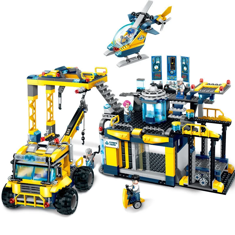 753 шт детские строительные блоки игрушки совместимые с Legoingly город инженерный