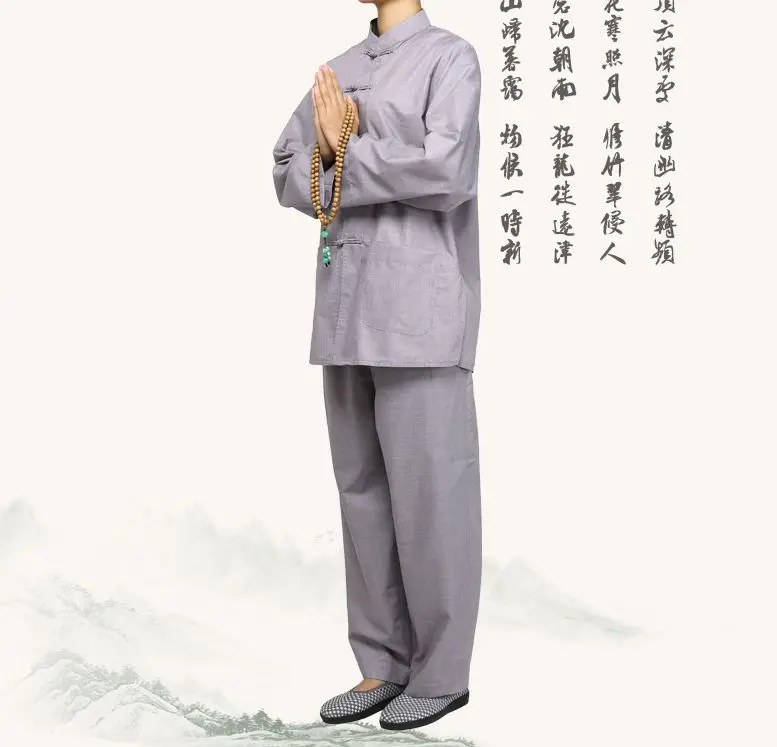 Всесезонные хлопковые костюмы унисекс lay zen буддистские модели медитация боевые