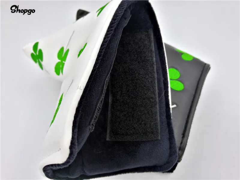 [2 вида цветов] Lucky Clover Blade Golf Putter Head Cover PU кожаный чехол для гольфа спортивные