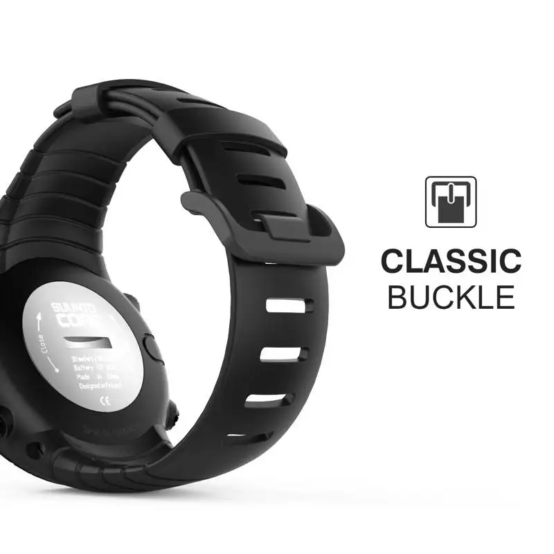 YOOSIDE Classic Replacement TPU Waterproof Sport Soft Wrist Band Strap for Suunto Core Smart Watch Wristband | Электроника