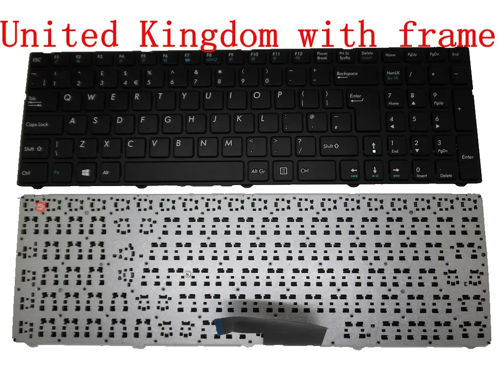 Клавиатура для Medion E7223 E7225 E7226 E7227 черная рамка Φ V150062AK6 UK LA RU TR SW|Клавиатуры| |