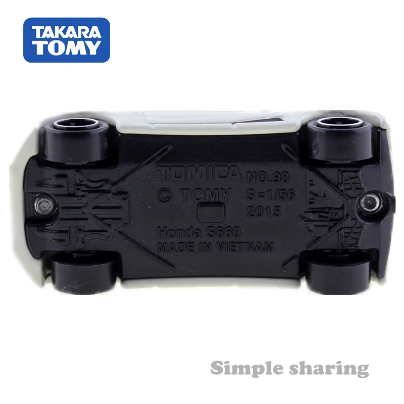 Takara tomy Tomica No.98 Honda S660 открытые автомобили игрушка 1/56 миниатюрная модель родстера