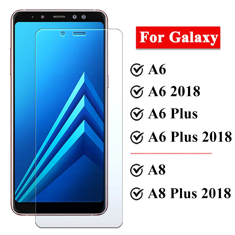 Бронированное Защитное стекло для samsung Galaxy A8 A6 Plus 2018 A 8 6 Лист защита экрана Броня