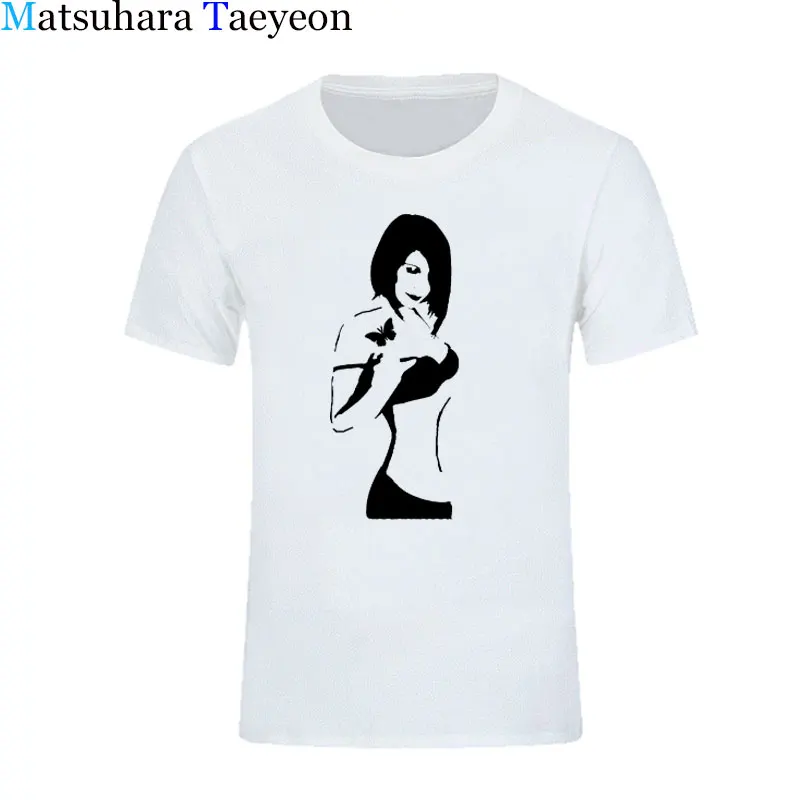 

Men Cotton T Shirts Short Sleeve brand t-shirt round collar printing sexy Beauty Leisure A man of t - shirt Tee Tops clothing