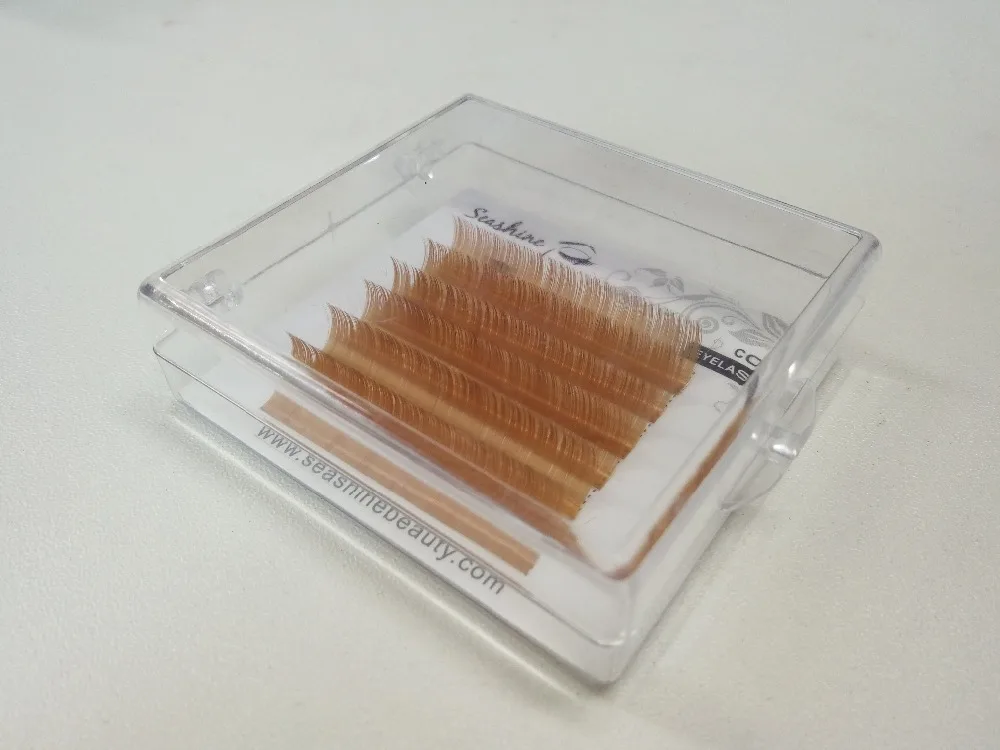 12rows/tray 5 Colors Eyelash Extension colorful Individual eyelashes xtension 100% handmade make up free shipping | Красота и