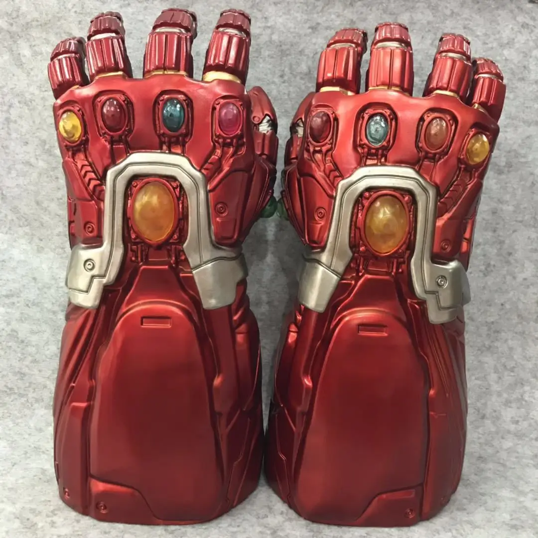 Marvel Мстители конец игры Железный человек Бесконечность перчатки с светодиодный